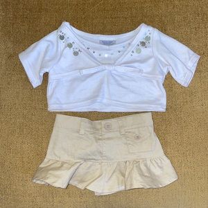 Build-A-Bear Top and Skirt Outfit